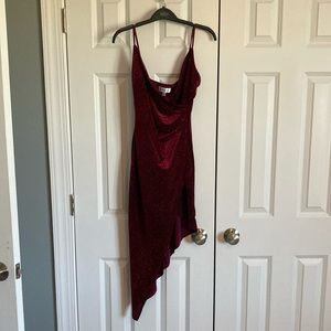 Burgundy prom dress! Worn once!